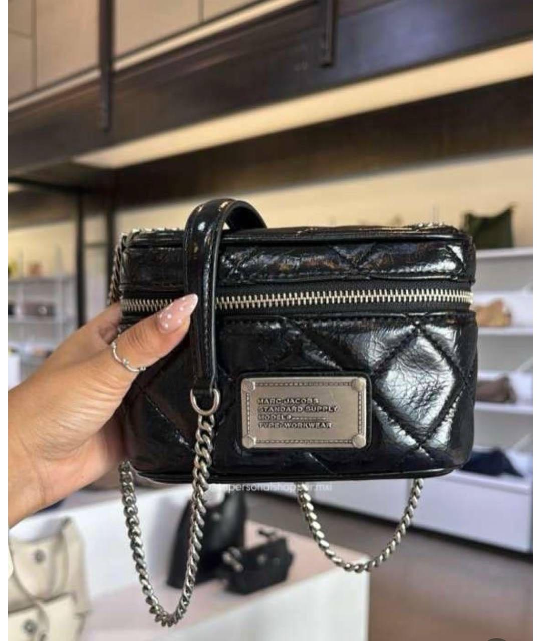 MARC JACOBS Черная кожаная сумка через плечо, фото 3