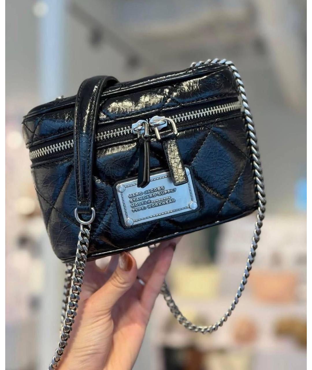 MARC JACOBS Черная кожаная сумка через плечо, фото 2