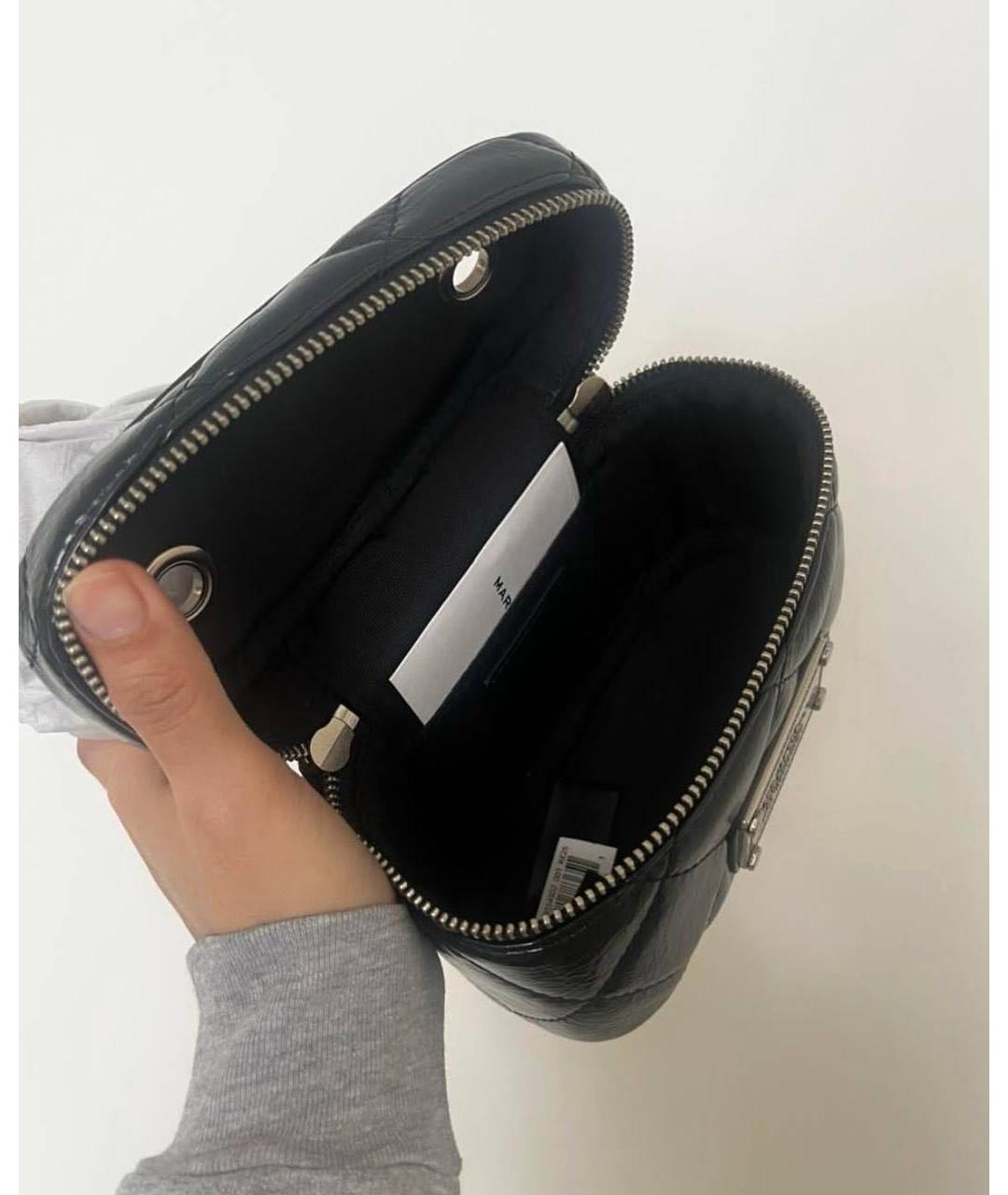 MARC JACOBS Черная кожаная сумка через плечо, фото 4