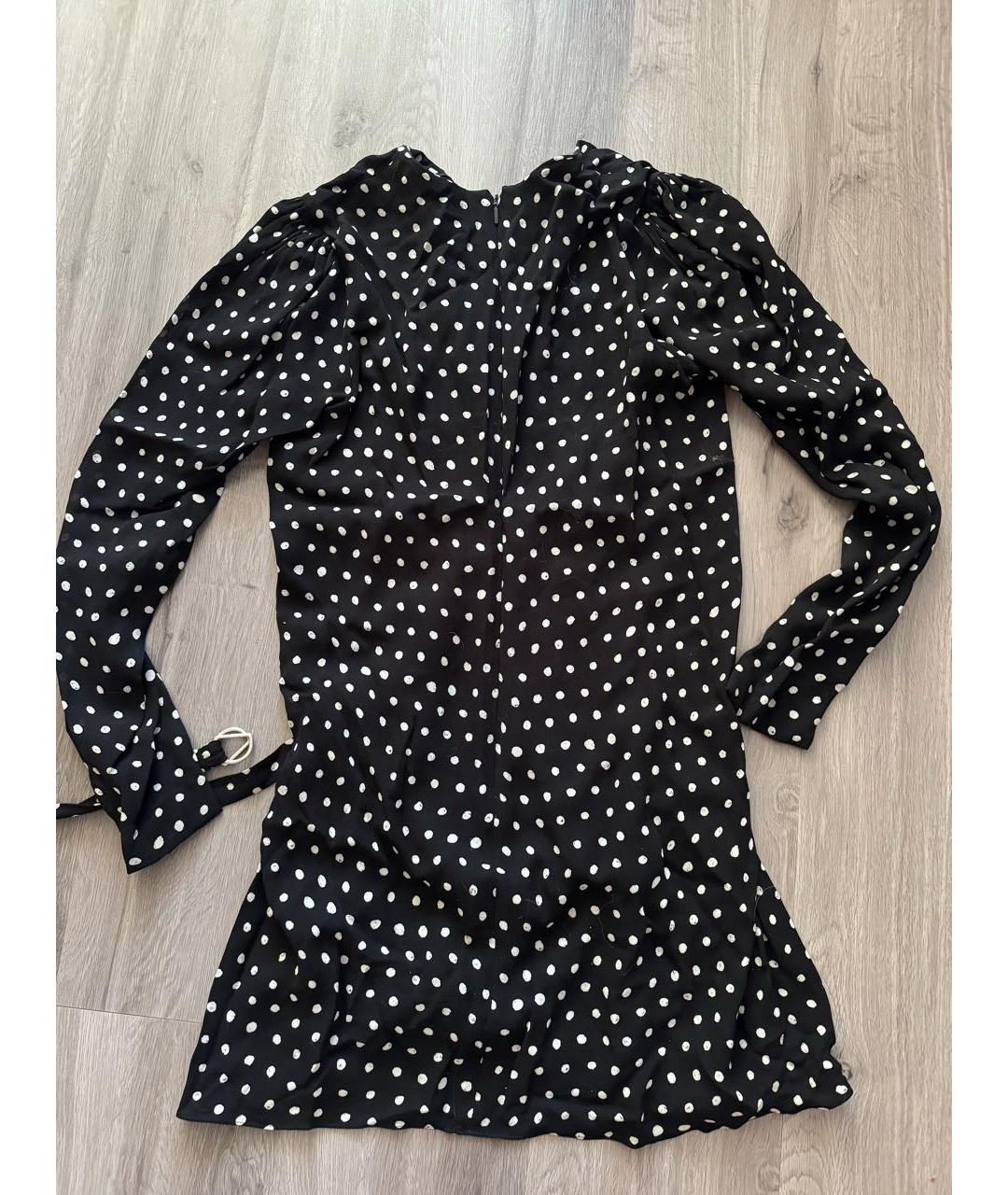 SAINT LAURENT Черное вискозное коктейльное платье, фото 2