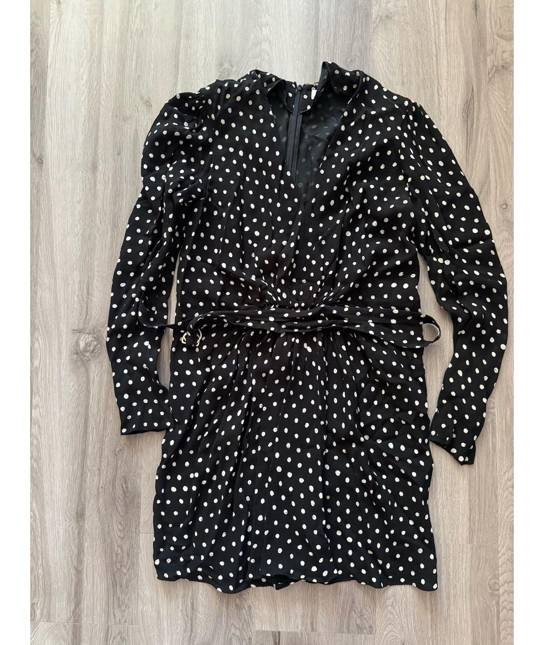 SAINT LAURENT Черное вискозное коктейльное платье, фото 5