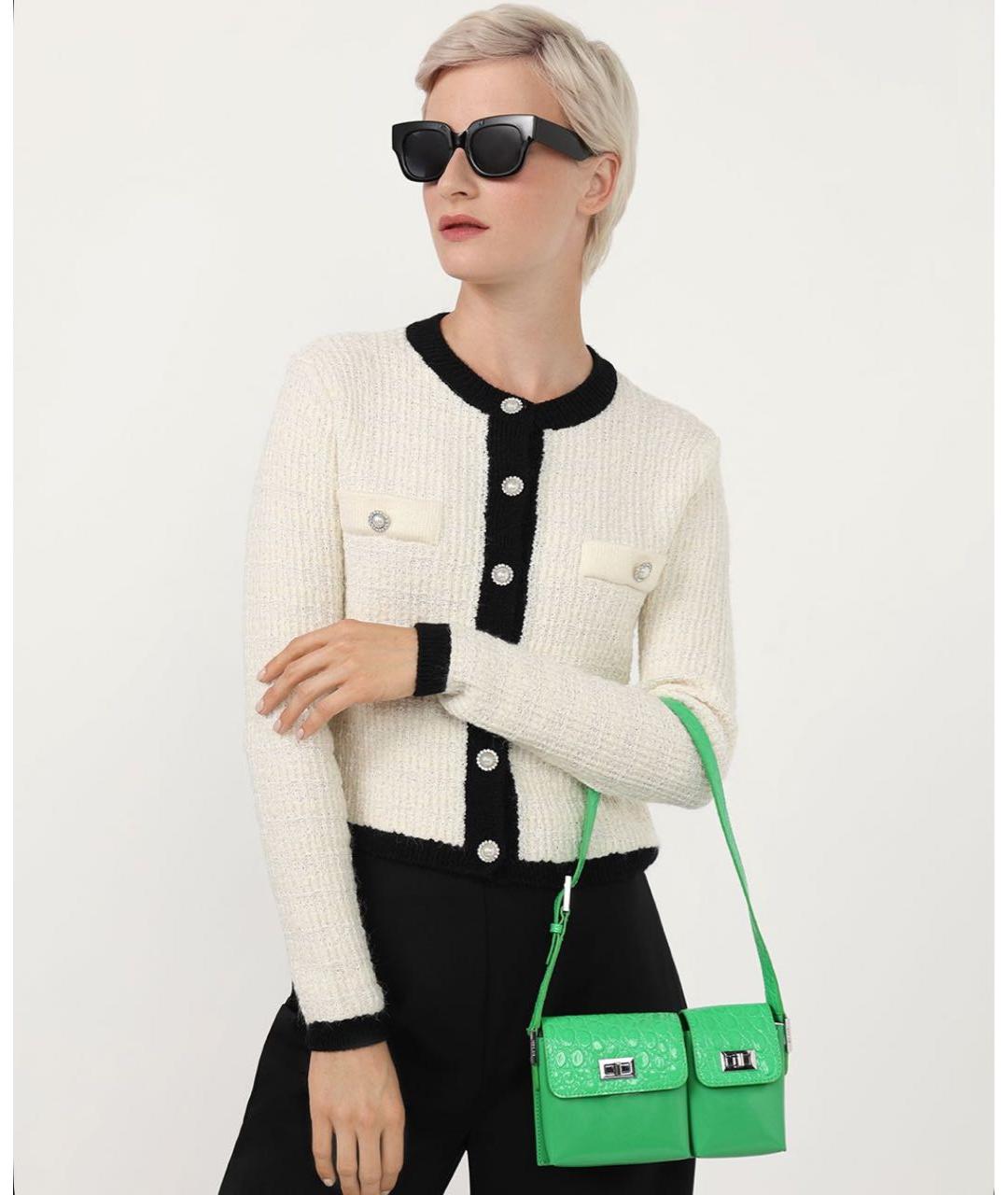 BY FAR Зеленая сумка с короткими ручками, фото 6