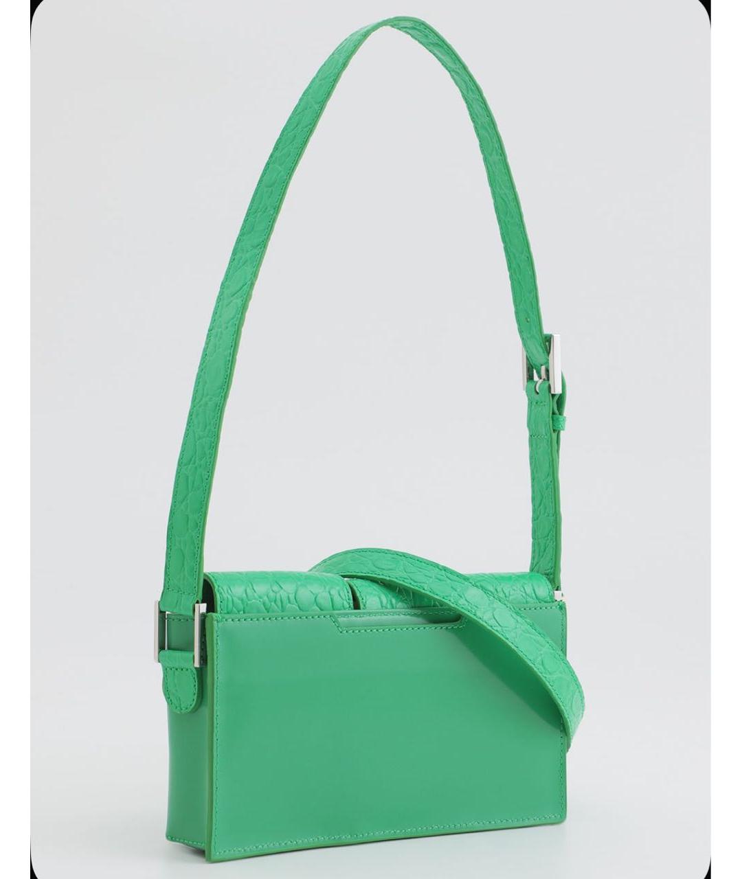 BY FAR Зеленая сумка с короткими ручками, фото 2