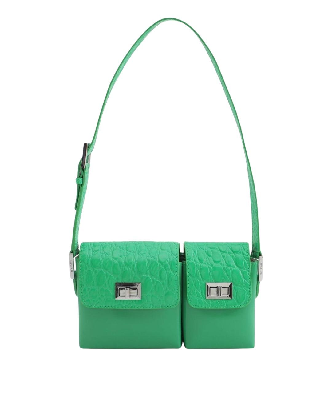 BY FAR Зеленая сумка с короткими ручками, фото 1