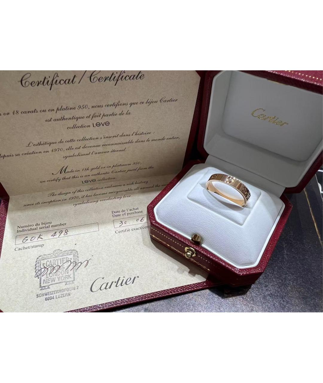 CARTIER Золотое кольцо из розового золота, фото 2