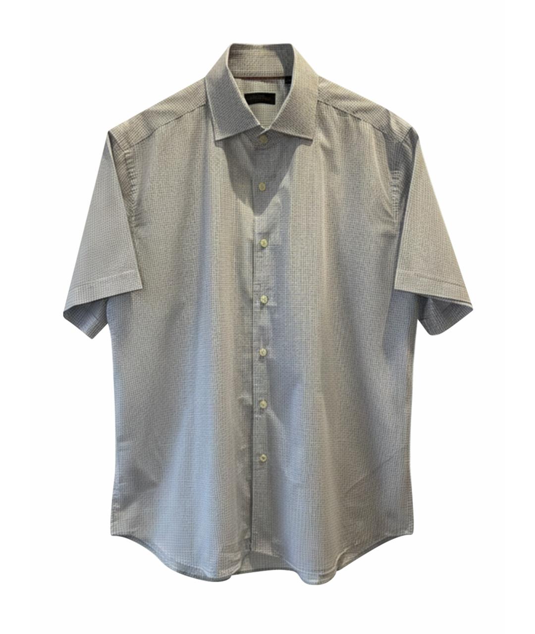 CORNELIANI Серая хлопковая кэжуал рубашка, фото 1