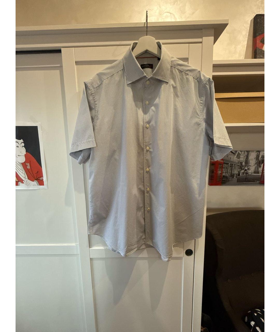 CORNELIANI Серая хлопковая кэжуал рубашка, фото 7