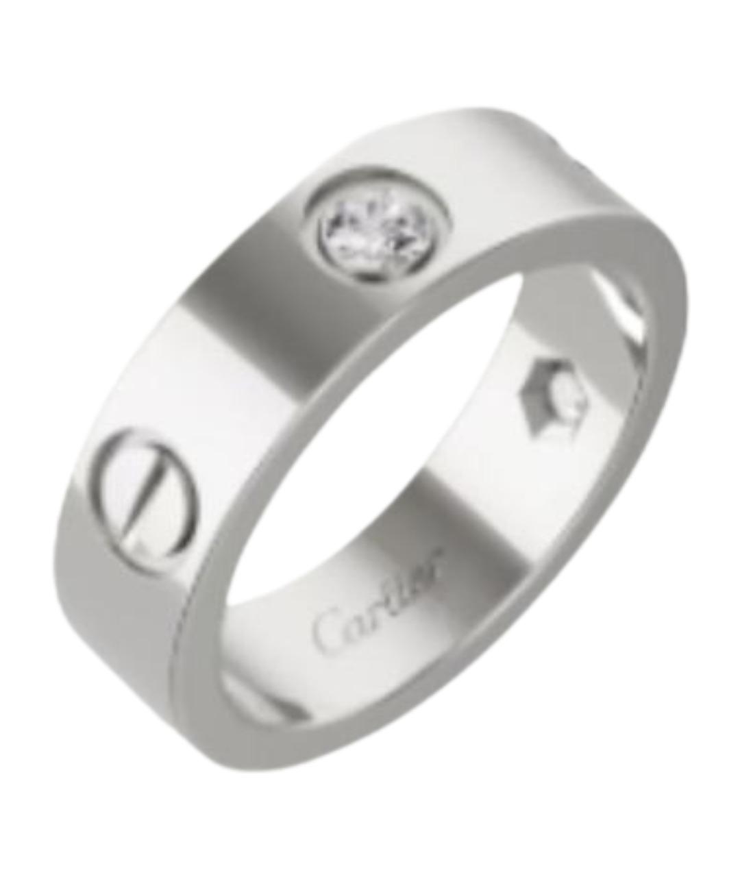 CARTIER Серебряное кольцо из белого золота, фото 1