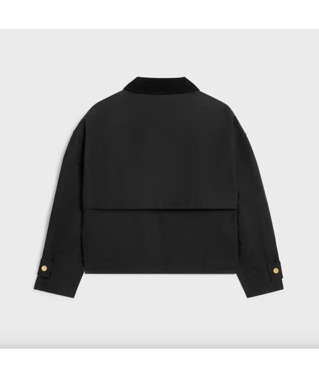 CELINE Черная хлопковая куртка, фото 2