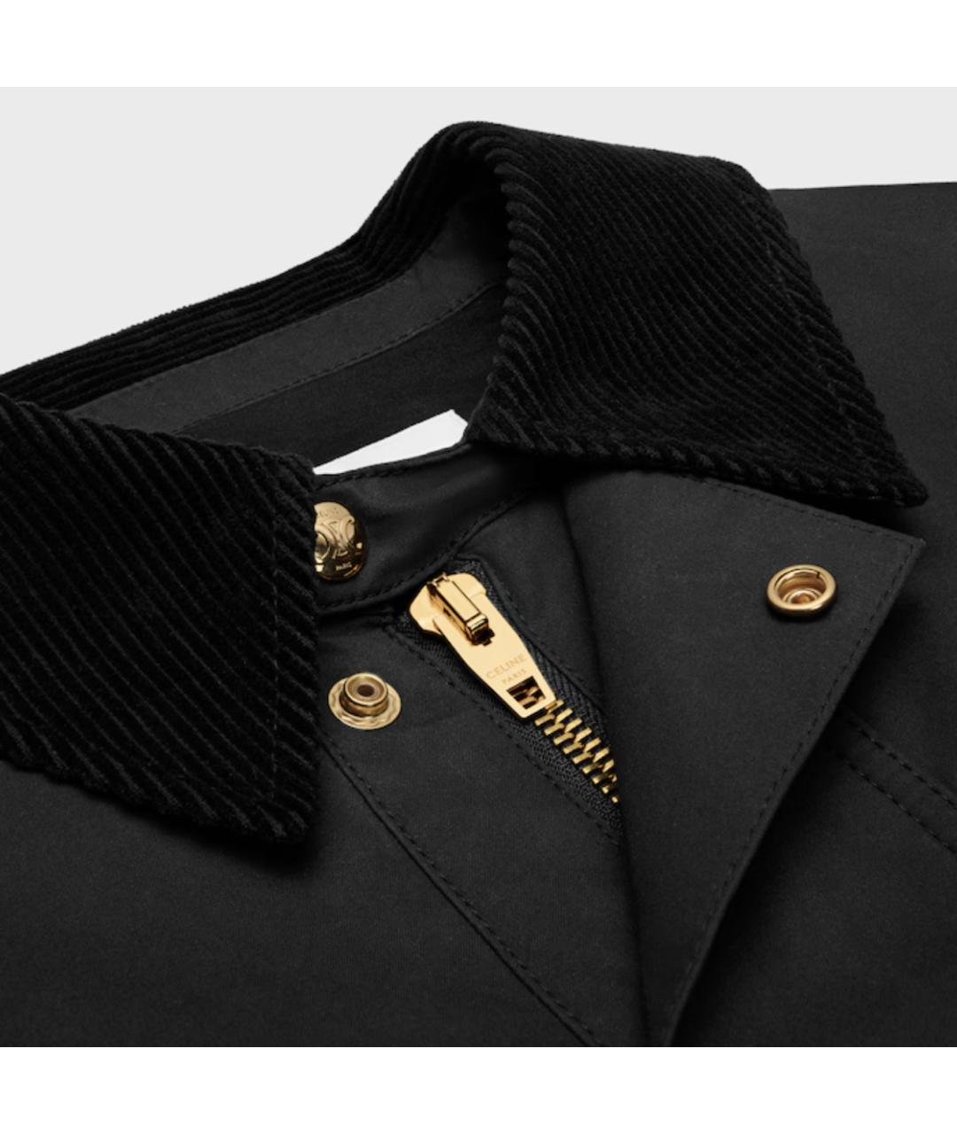 CELINE Черная хлопковая куртка, фото 4