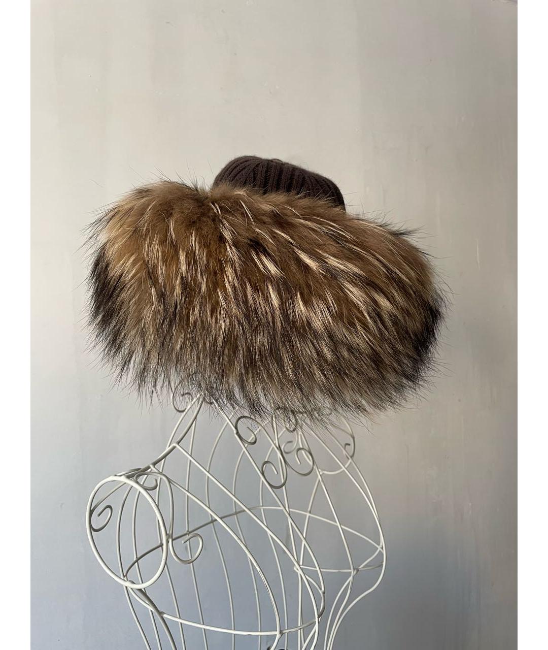 PRADA Коричневая шапка, фото 4