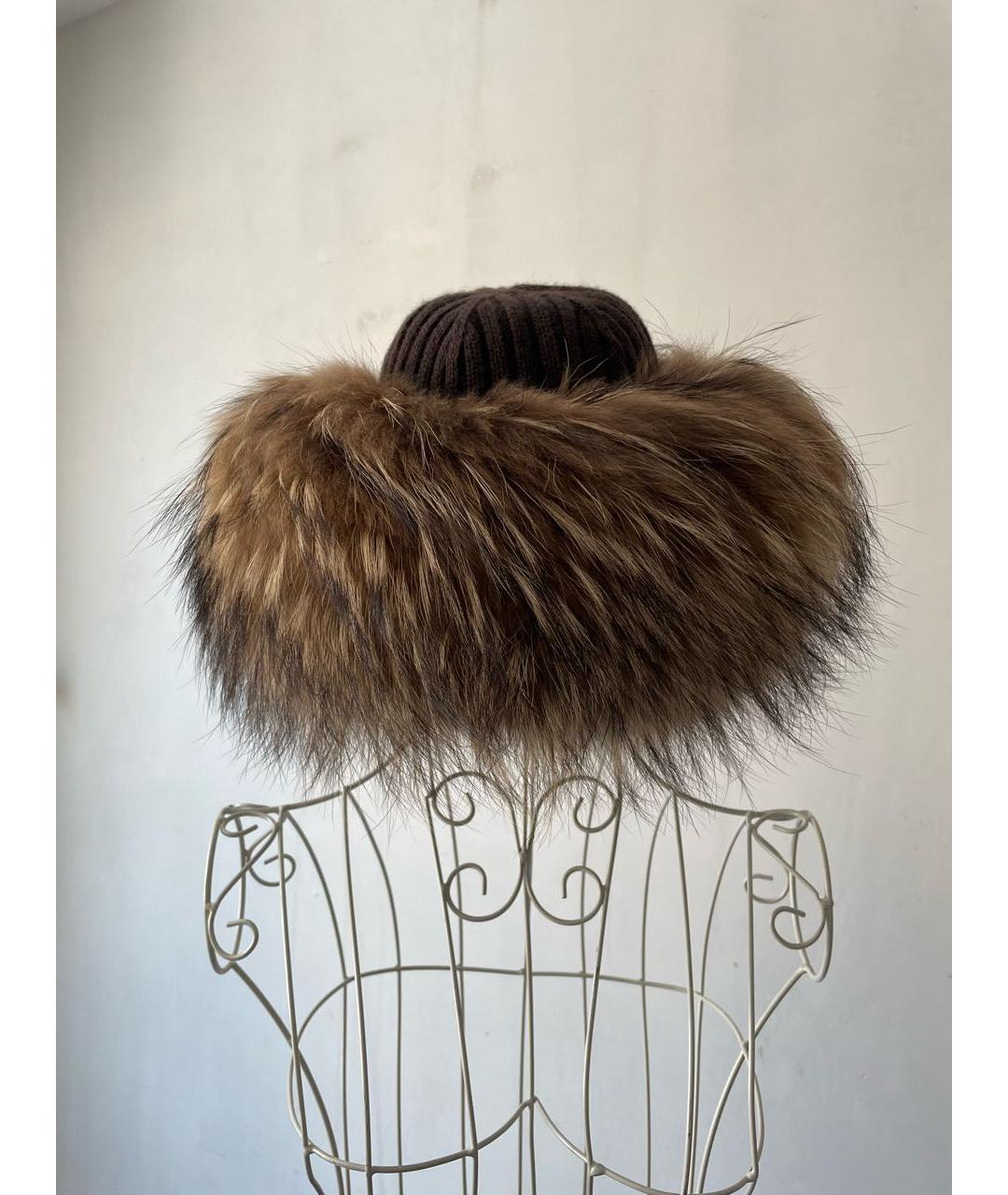 PRADA Коричневая шапка, фото 2