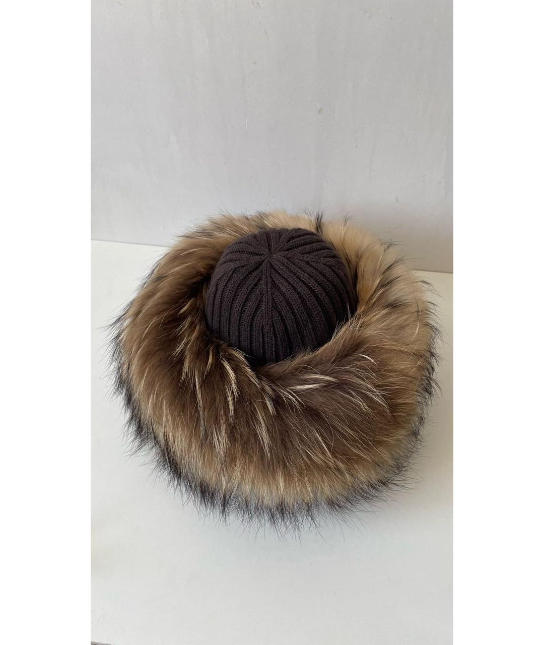PRADA Коричневая шапка, фото 5