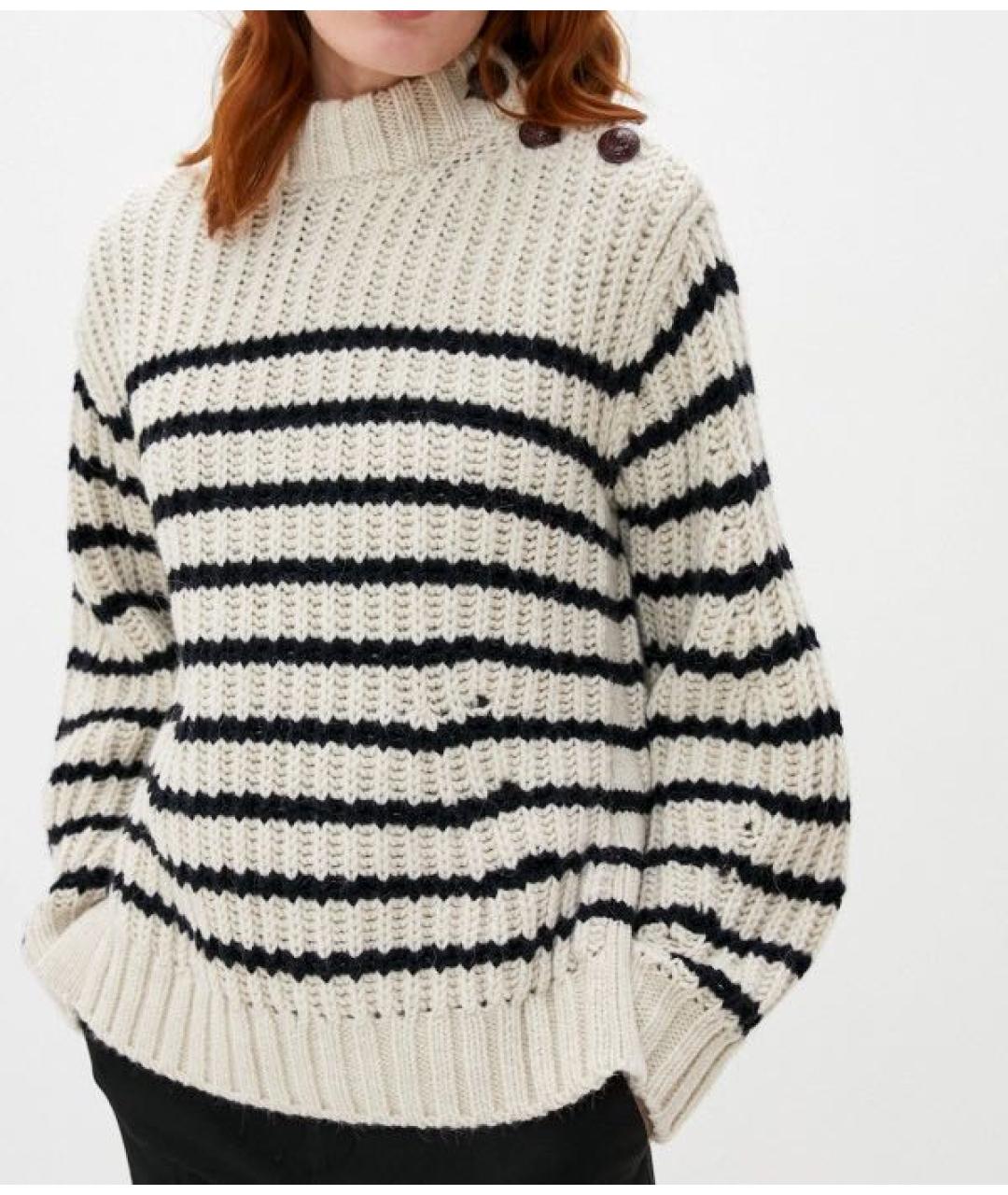 ZADIG & VOLTAIRE Бежевый шерстяной джемпер / свитер, фото 2