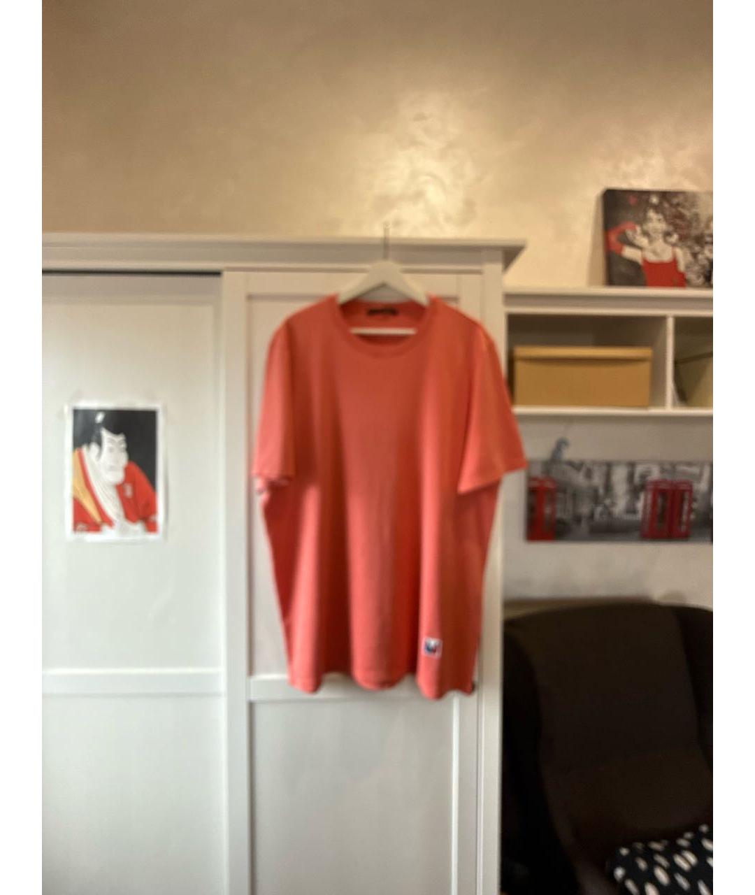 LOUIS VUITTON Оранжевая хлопковая футболка, фото 8