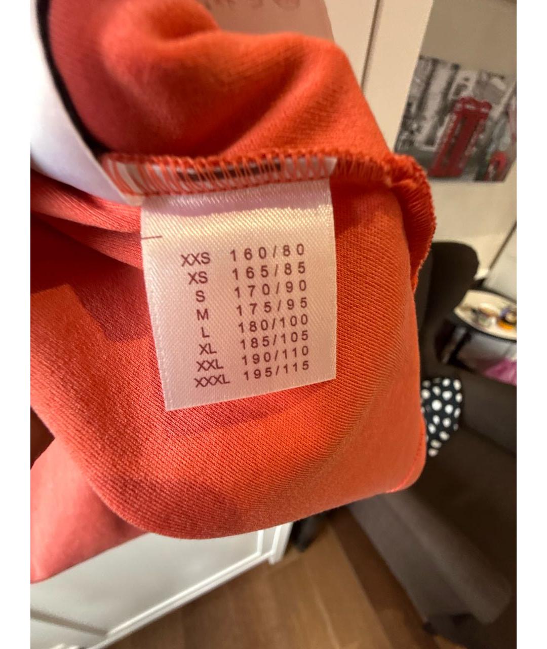 LOUIS VUITTON Оранжевая хлопковая футболка, фото 6