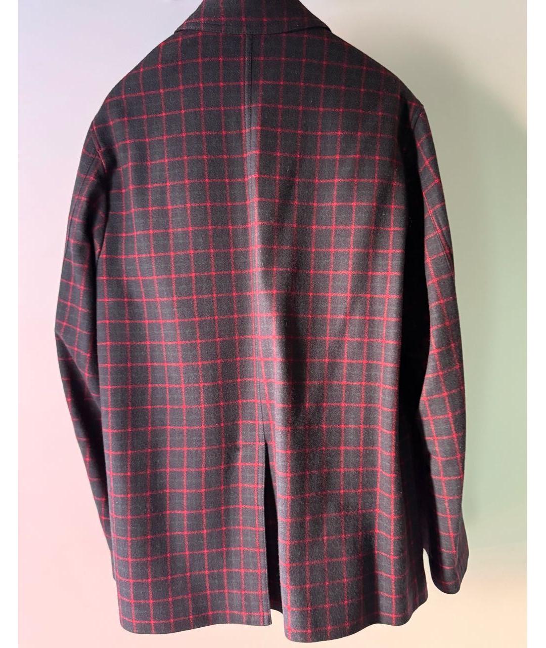 GUCCI Бордовый хлопковый пиджак, фото 2