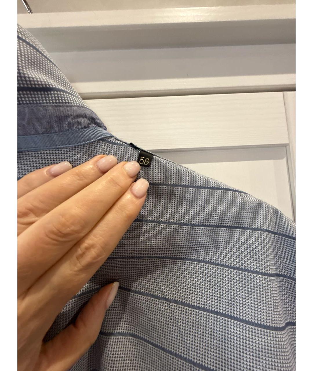 CORNELIANI Серое хлопковое поло с коротким рукавом, фото 5