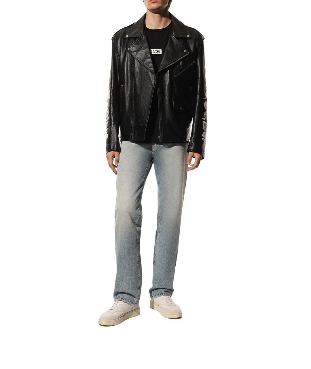 MM6 MAISON MARGIELA Черная хлопковая футболка, фото 2