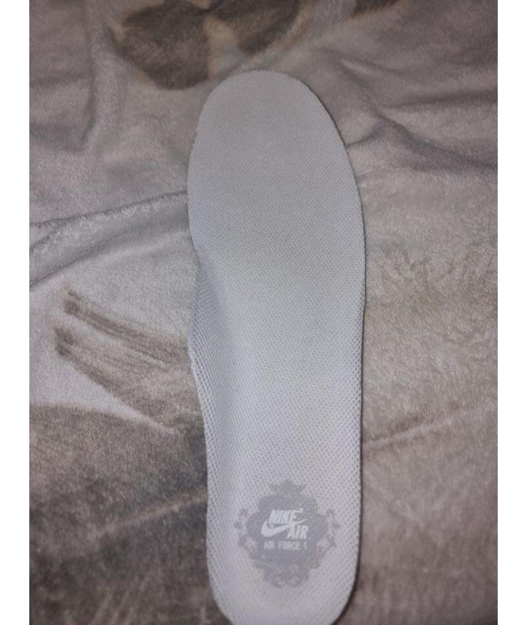 NIKE Белые кожаные низкие кроссовки / кеды, фото 6