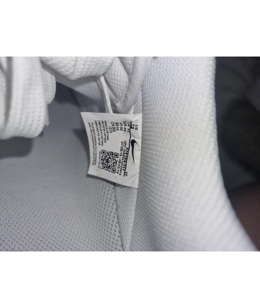 NIKE Белые кожаные низкие кроссовки / кеды, фото 7