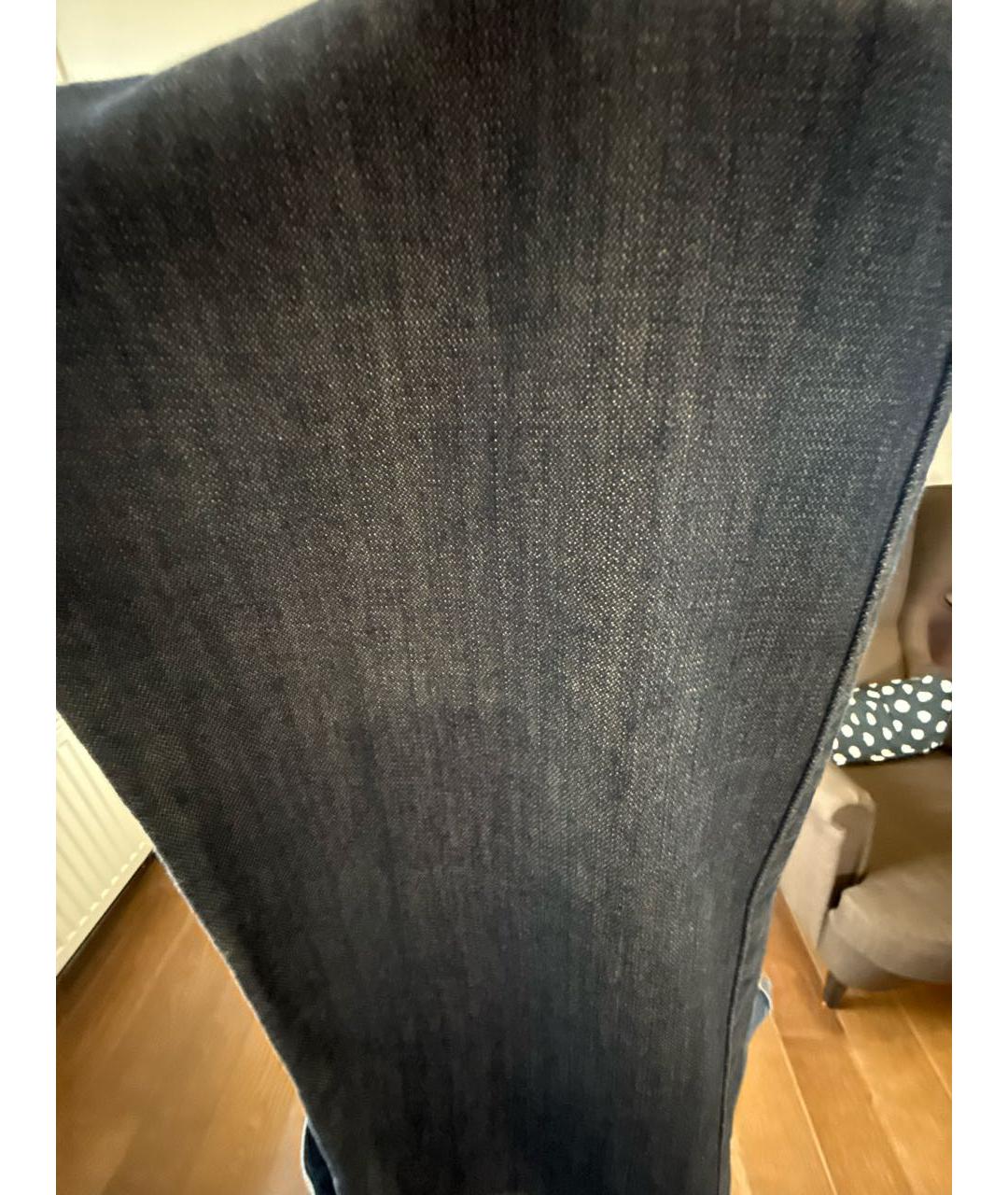 ZEGNA Синие хлопковые прямые джинсы, фото 4