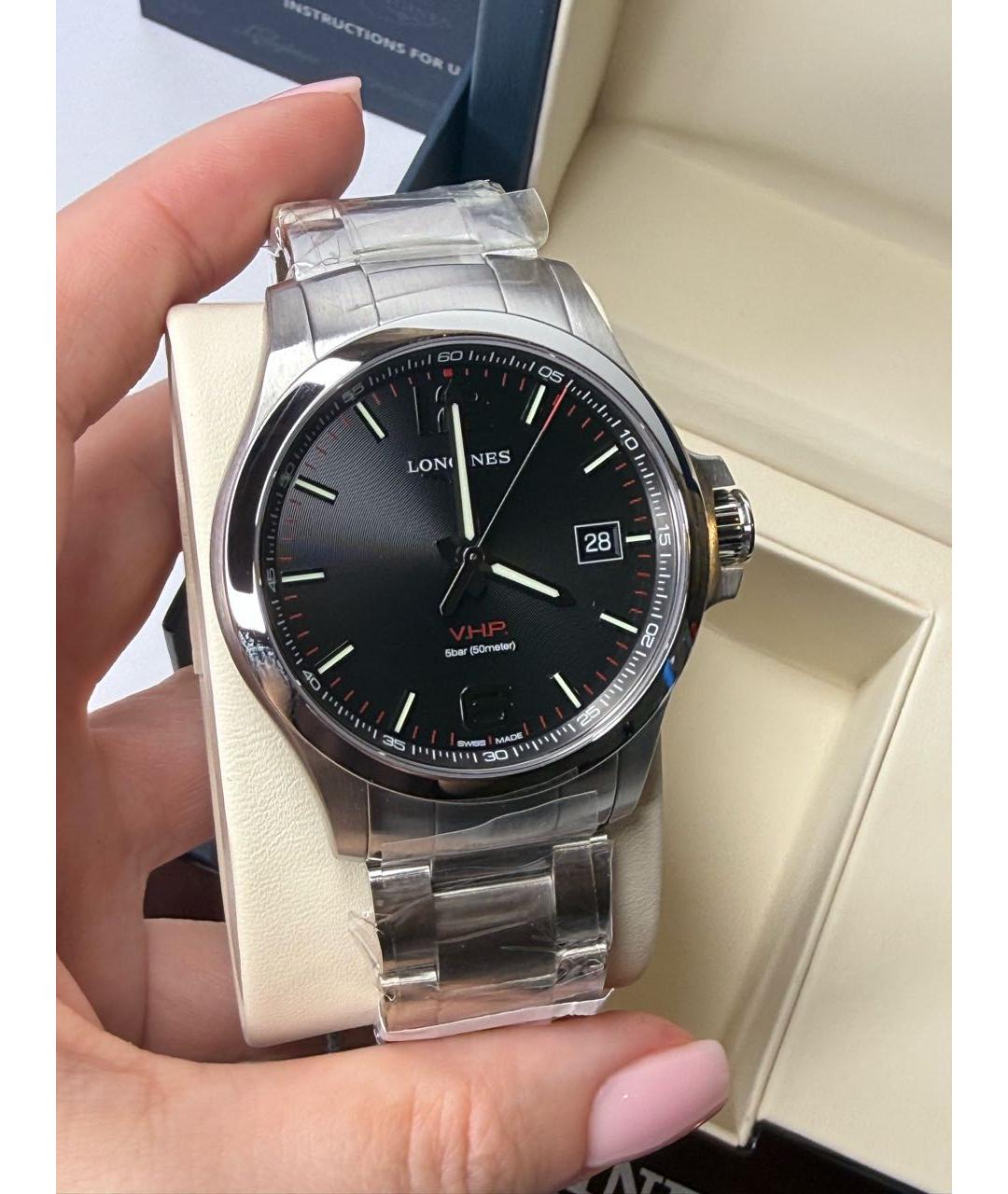 LONGINES Серебряные часы, фото 2