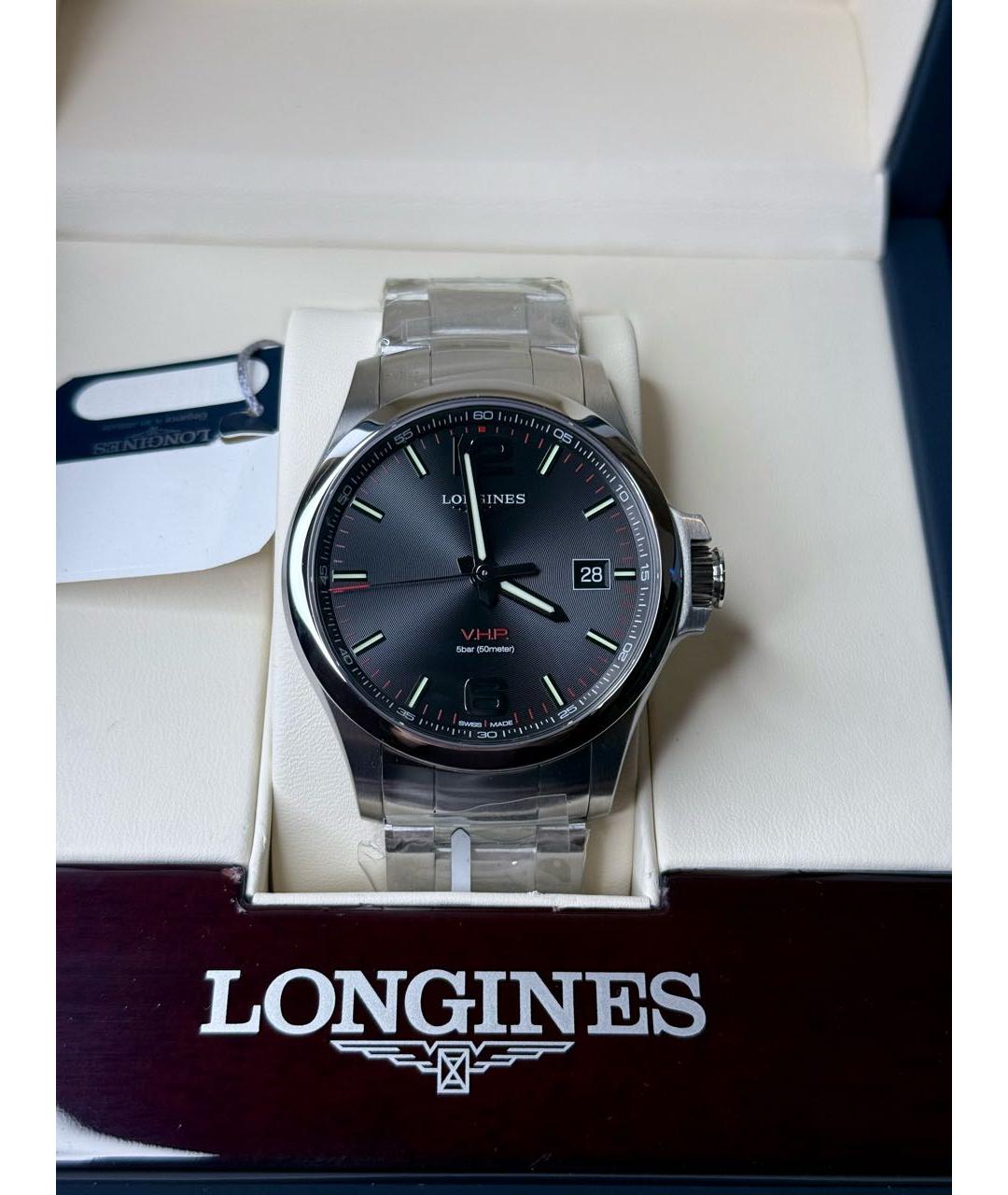 LONGINES Серебряные часы, фото 6
