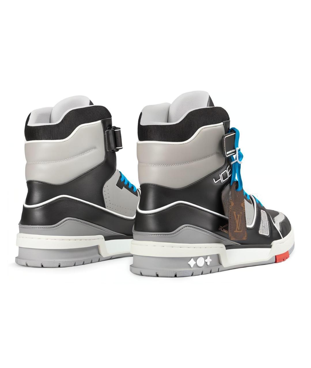 LOUIS VUITTON Мульти кожаные низкие кроссовки / кеды, фото 3