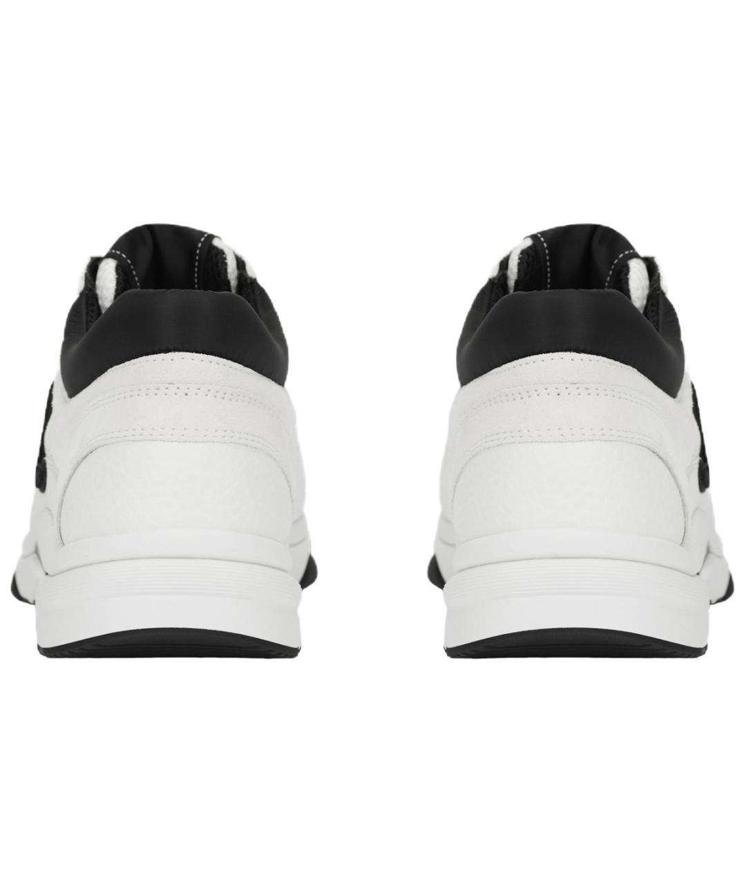 CHANEL Белые кожаные кроссовки, фото 4