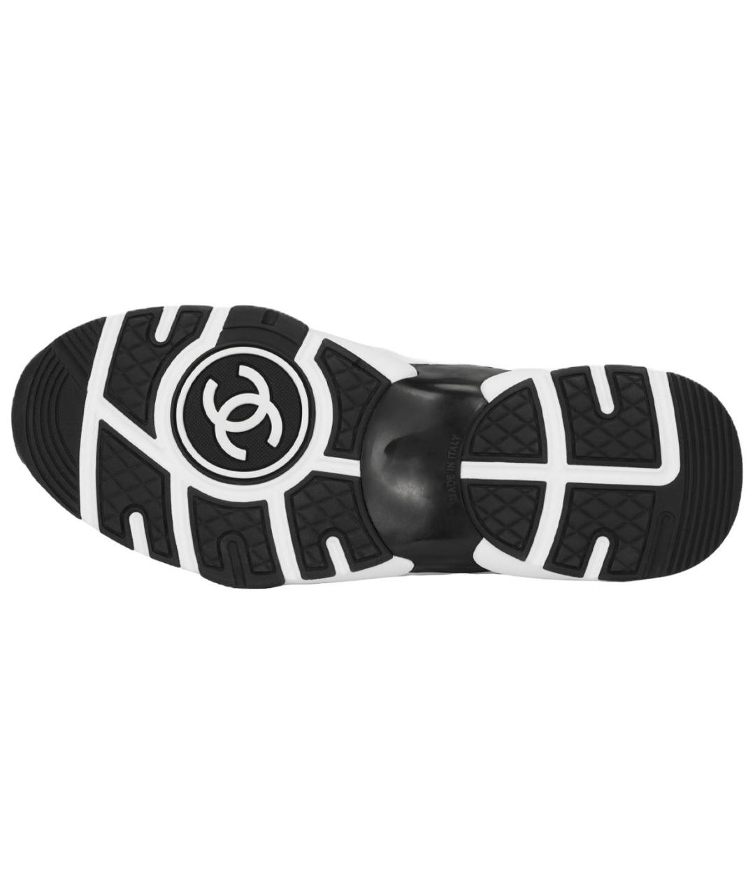 CHANEL Белые кожаные кроссовки, фото 5