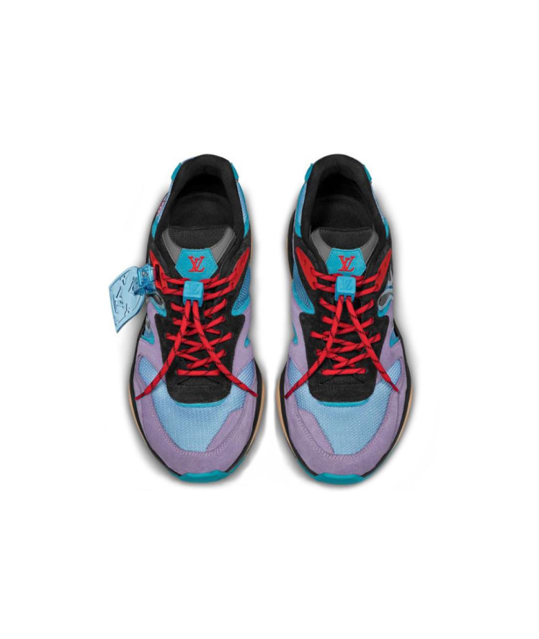 LOUIS VUITTON Мульти замшевые высокие кроссовки / кеды, фото 3