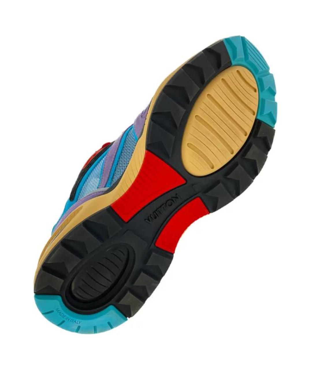 LOUIS VUITTON Мульти замшевые высокие кроссовки / кеды, фото 5