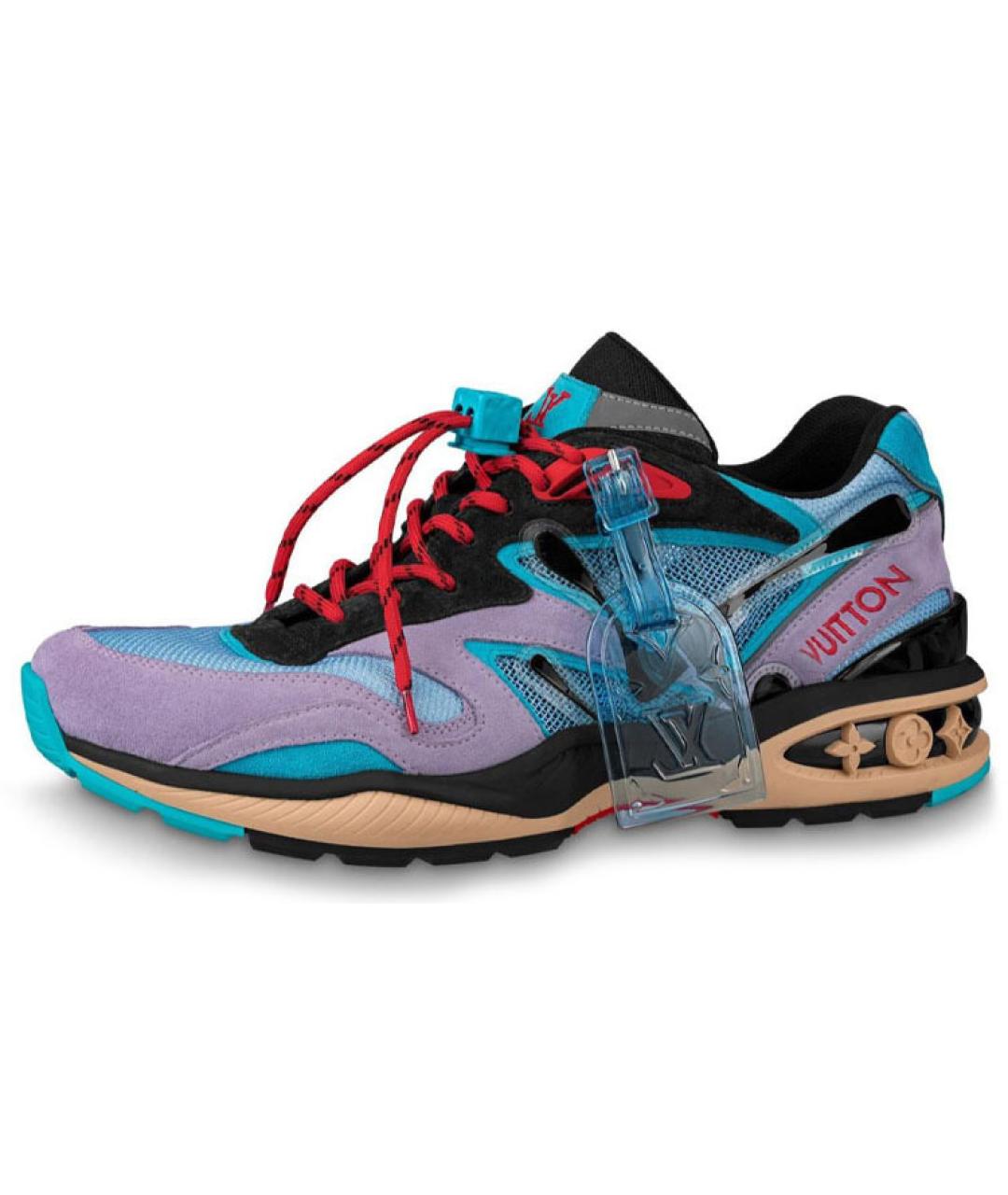 LOUIS VUITTON Мульти замшевые высокие кроссовки / кеды, фото 2