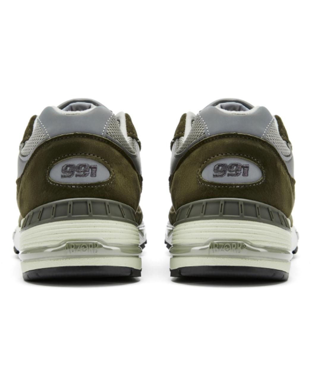 NEW BALANCE Зеленые замшевые высокие кроссовки / кеды, фото 4