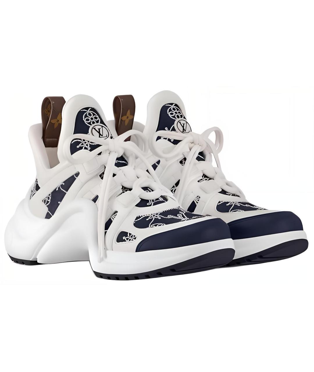 LOUIS VUITTON Белые кроссовки, фото 3