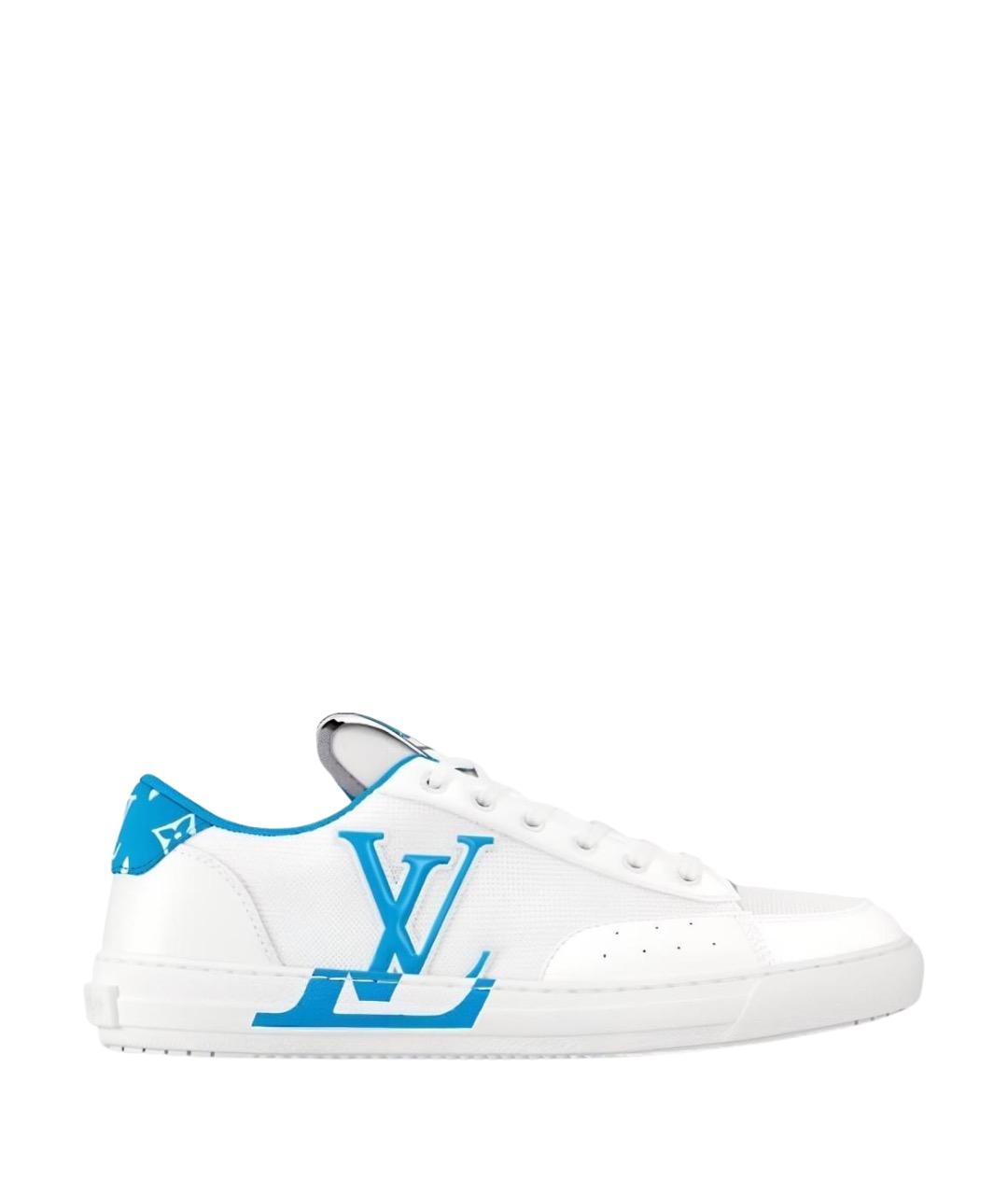 LOUIS VUITTON Белые кожаные кеды, фото 1