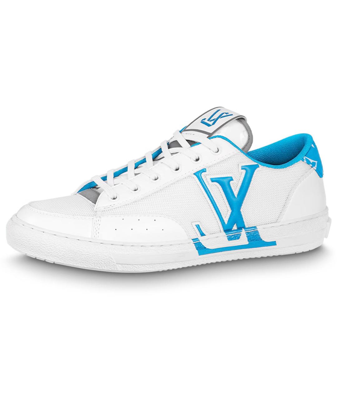 LOUIS VUITTON Белые кожаные кеды, фото 2