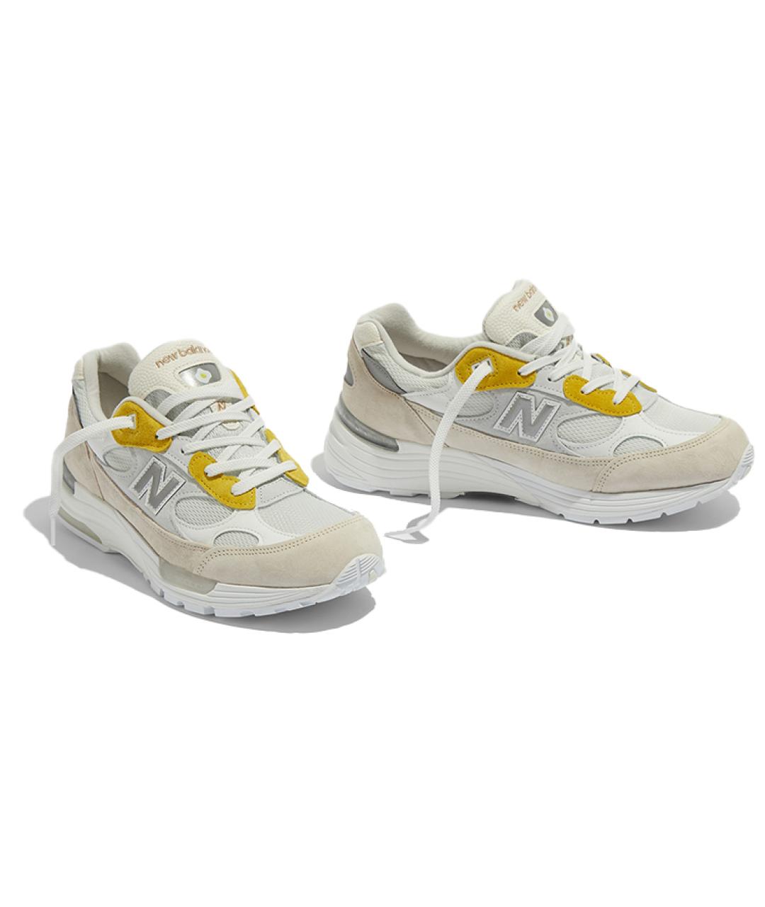 NEW BALANCE Бежевые замшевые кроссовки, фото 2