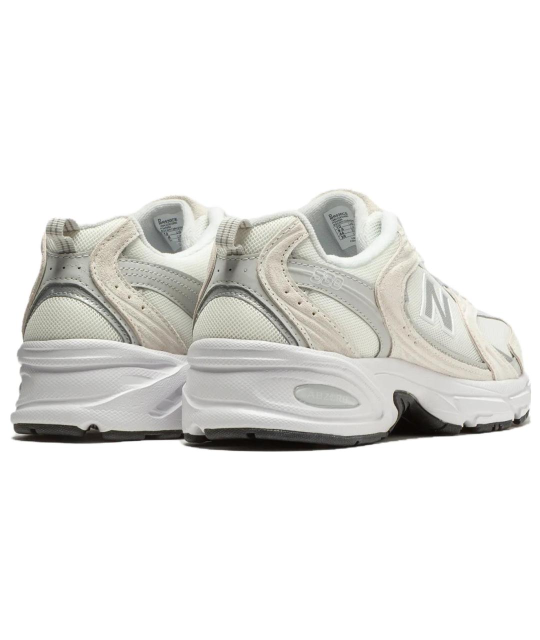 NEW BALANCE Белые замшевые кроссовки, фото 4