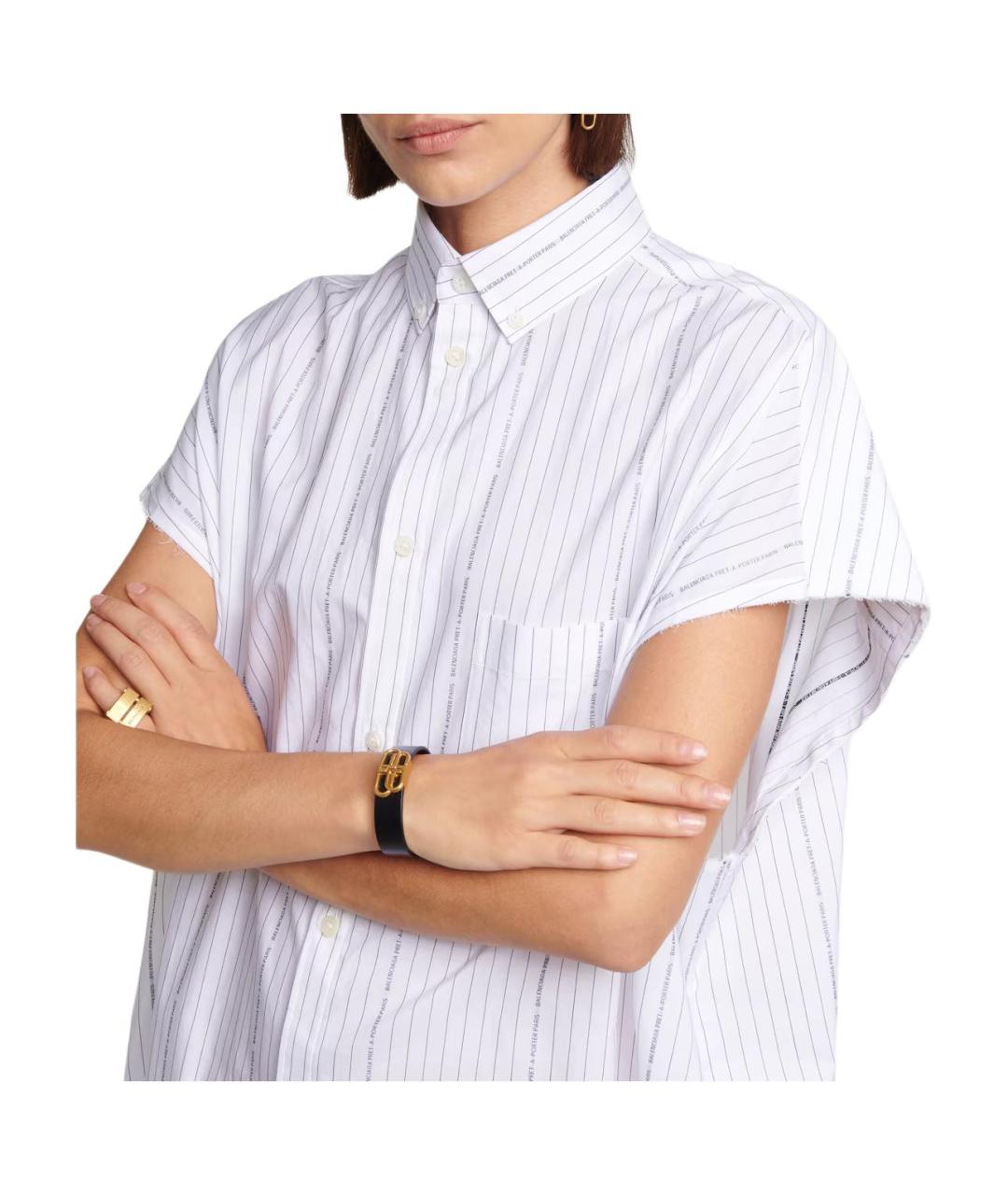 BALENCIAGA Черный кожаный браслет, фото 2