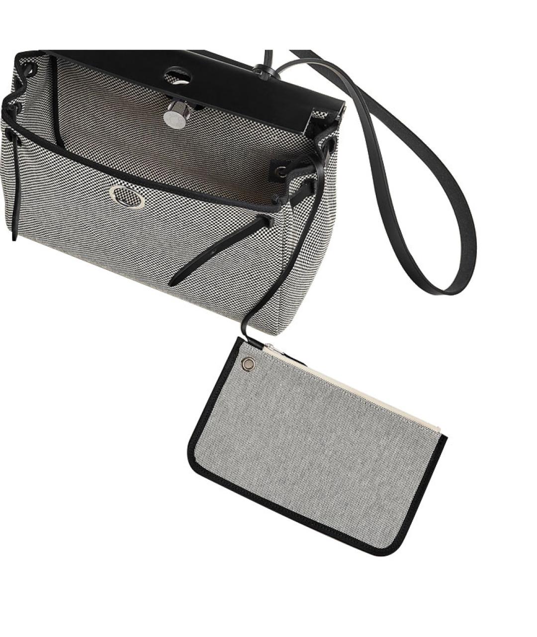 HERMES Серая сумка с короткими ручками, фото 7