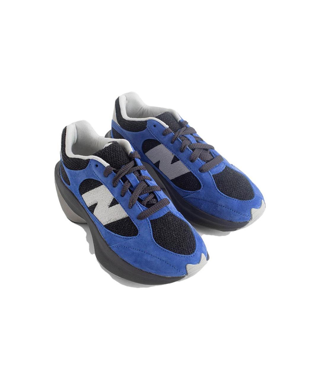 NEW BALANCE Синие замшевые кроссовки, фото 4