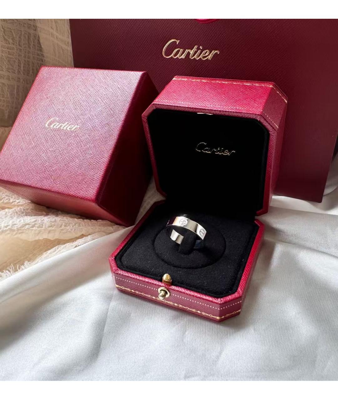 CARTIER Серебряное кольцо из белого золота, фото 2