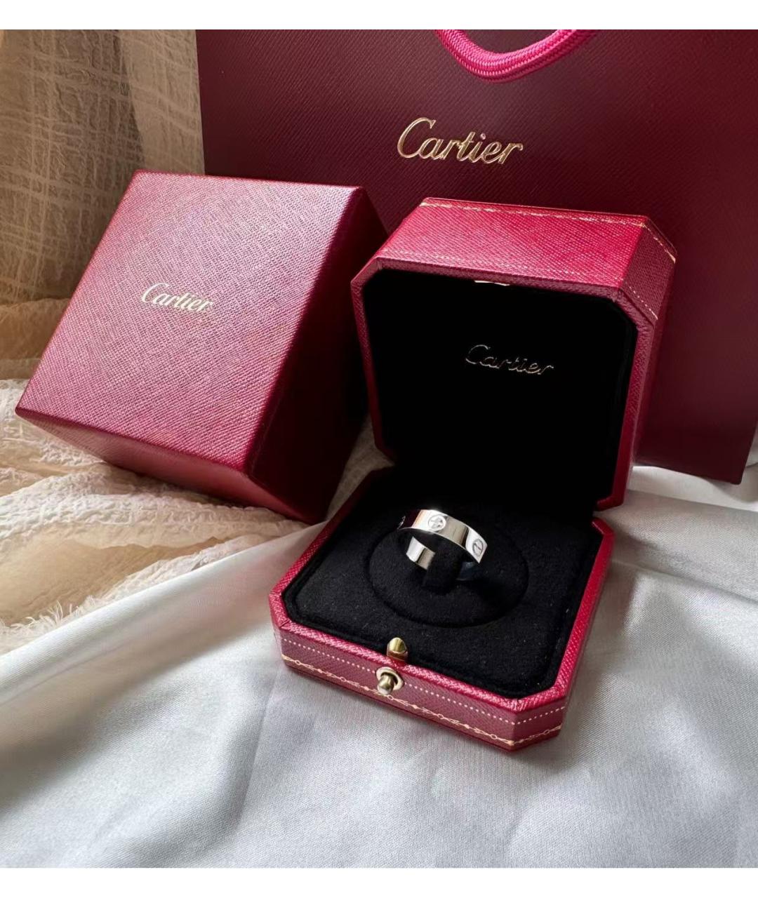 CARTIER Серебряное кольцо из белого золота, фото 3