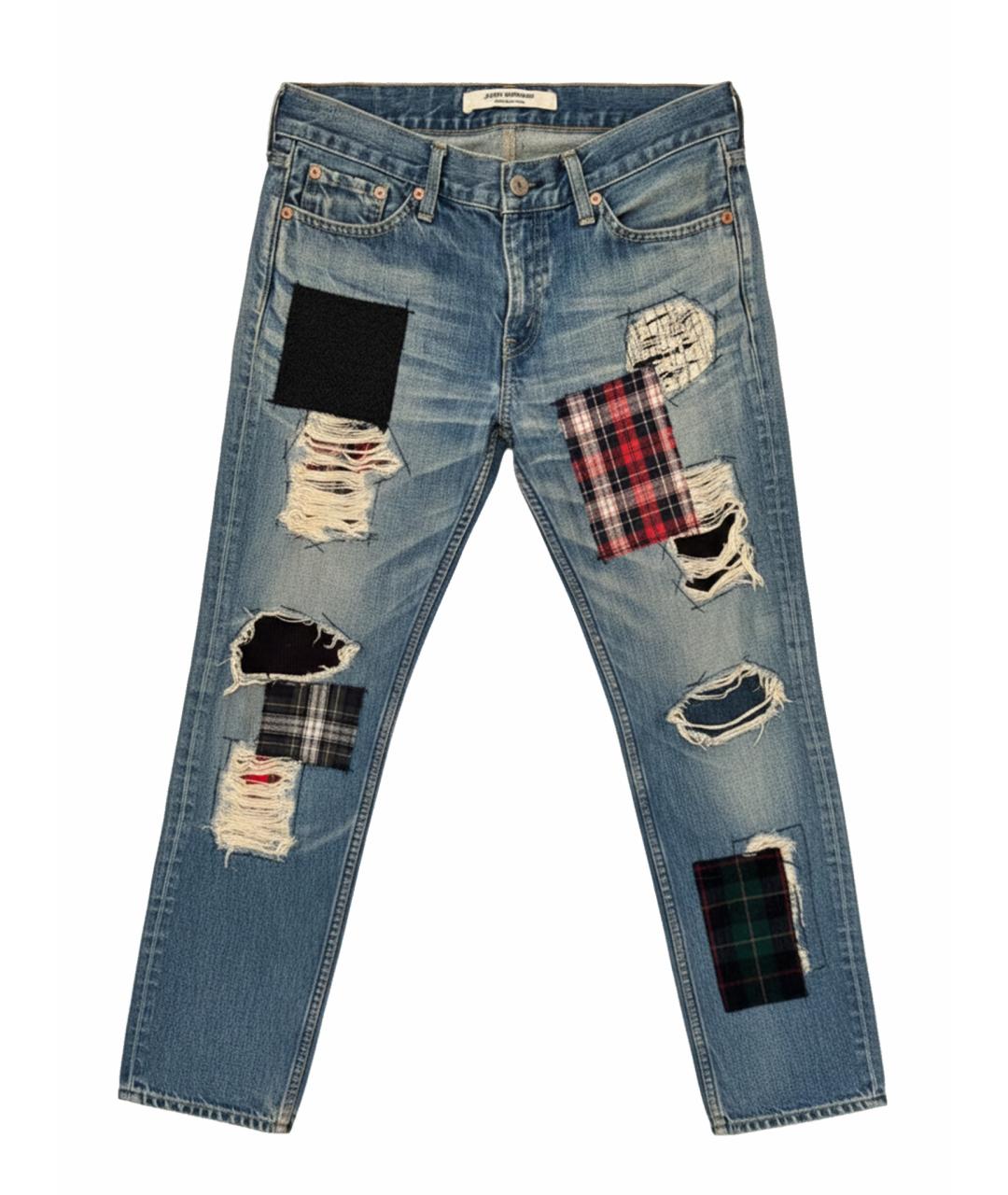 JUNYA WATANABE COMME DES GARÇONS Мульти хлопковые прямые джинсы, фото 1