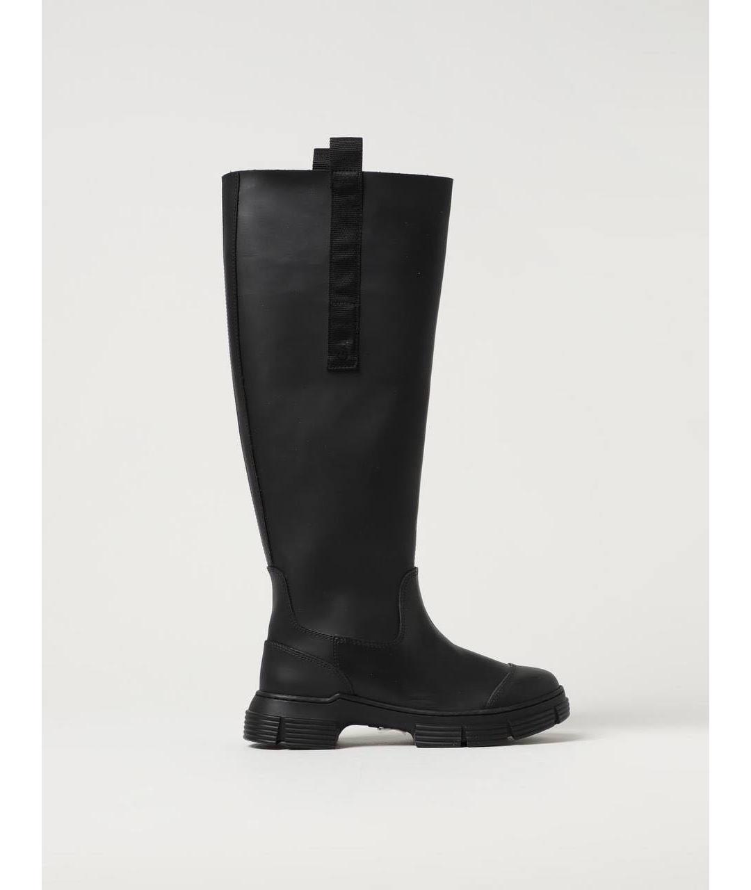 GANNI Черные сапоги, фото 5