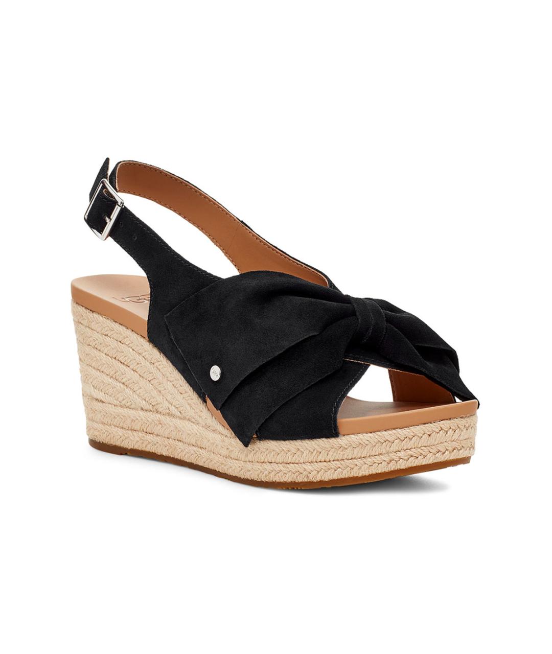 UGG AUSTRALIA Черные замшевые сандалии, фото 3