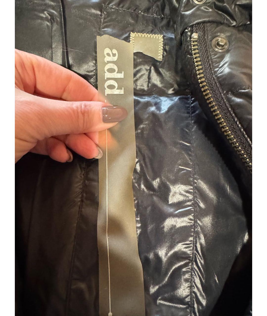 ADD Черный полиамидовый пуховик, фото 5