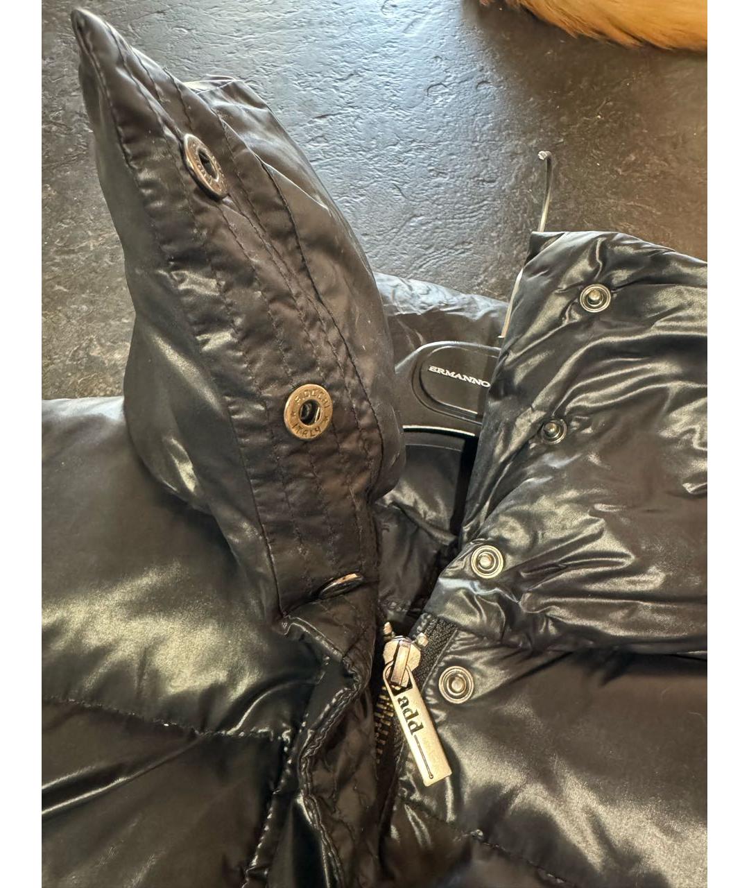 ADD Черный полиамидовый пуховик, фото 4